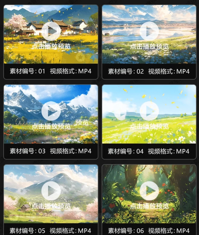 图片[2]-60款卡通场景视频素材合集，MP4格式1080P高清画质，短视频素材-云端资源分享