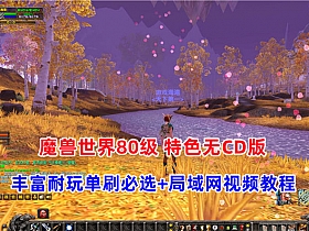 【魔兽世界】80级特色版 激战无CD魔兽，内容丰富可玩性强，带局域网视频教程-云端资源分享